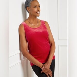 NWT TALBOTS Velvet Shell Women’s Plus 1X Red